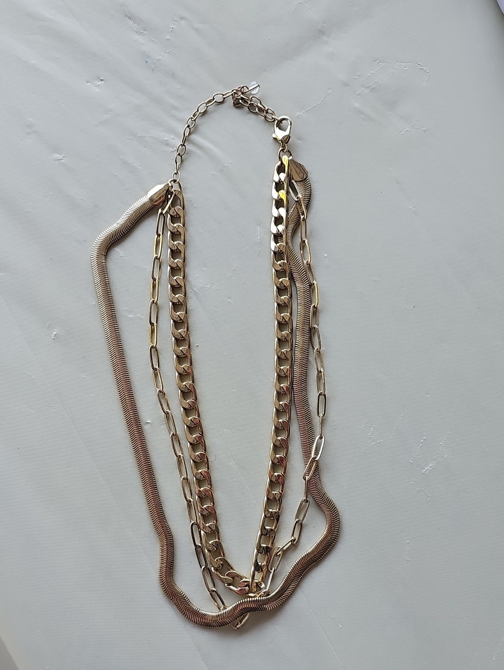 a new day Gold-Tone Layered Multi-Chain Necklace